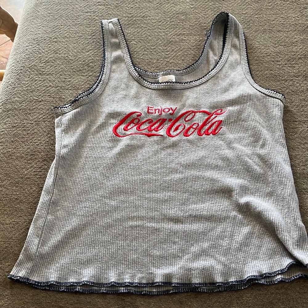 Gray Coca Cola tank top